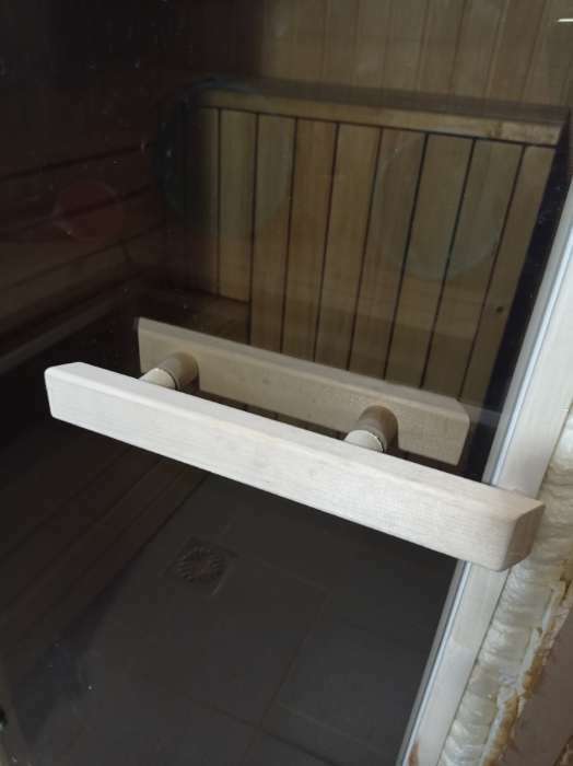 Фотография покупателя товара Дверь для бани и сауны стеклянная "Бронза", размер коробки 190х67, 6мм, левое открывание - Фото 3