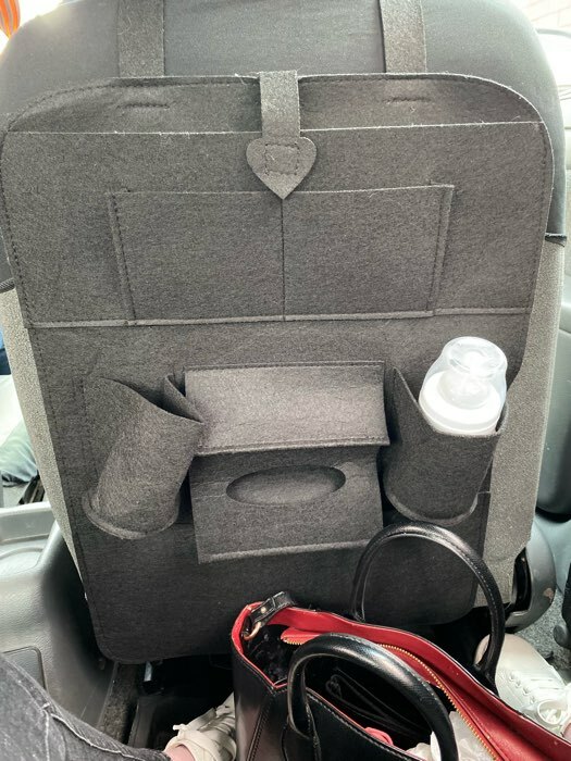 Фотография покупателя товара Органайзер на спинку сиденья 55×41 см, темно-серый - Фото 1
