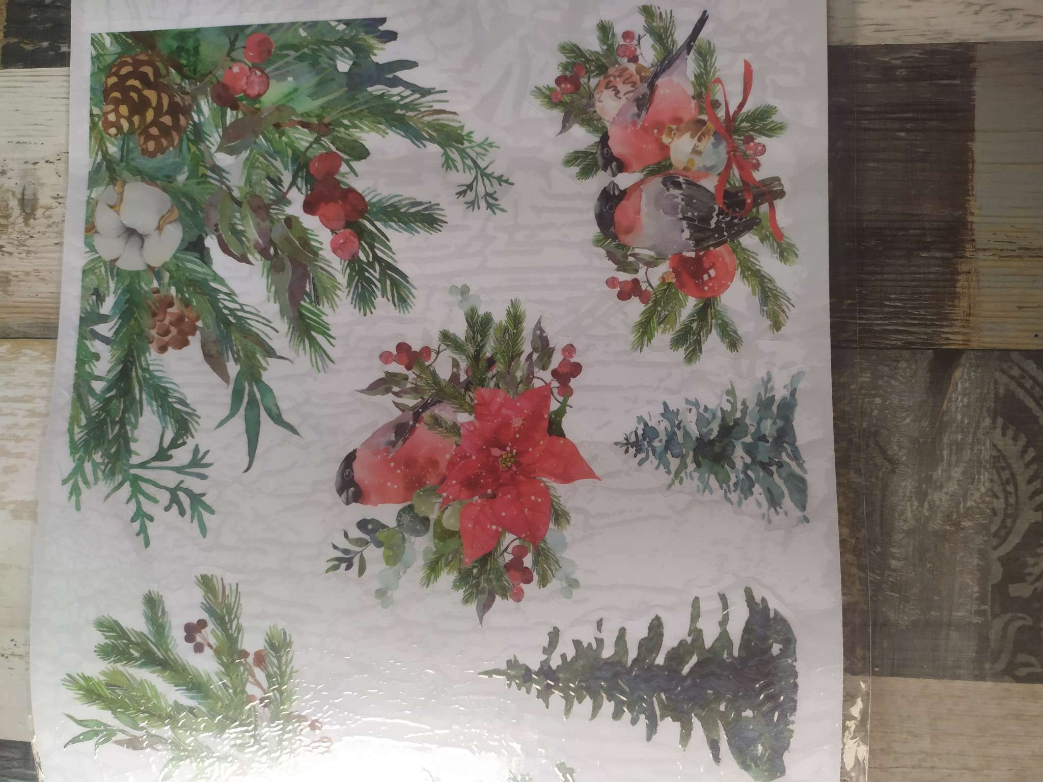 Фотография покупателя товара Наклейки на окна многоразовые «С Новым годом», 70 х 25 см - Фото 24