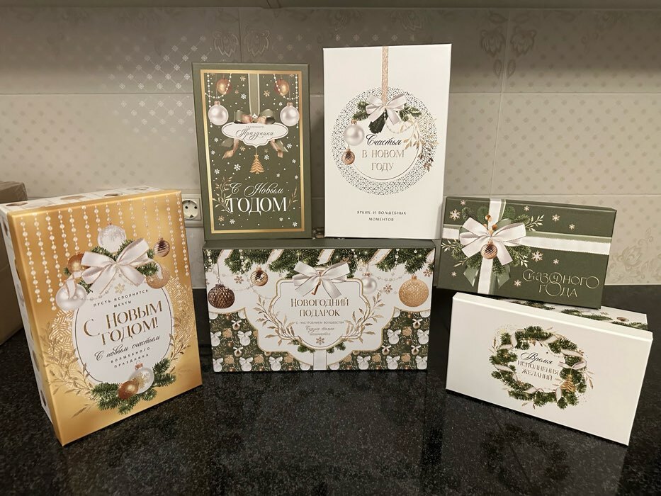 Фотография покупателя товара Набор подарочных коробок 6 в 1 «Снежной зимы», 32.5×20×12.5 - 20×12.5×7.5 см, Новый год - Фото 3