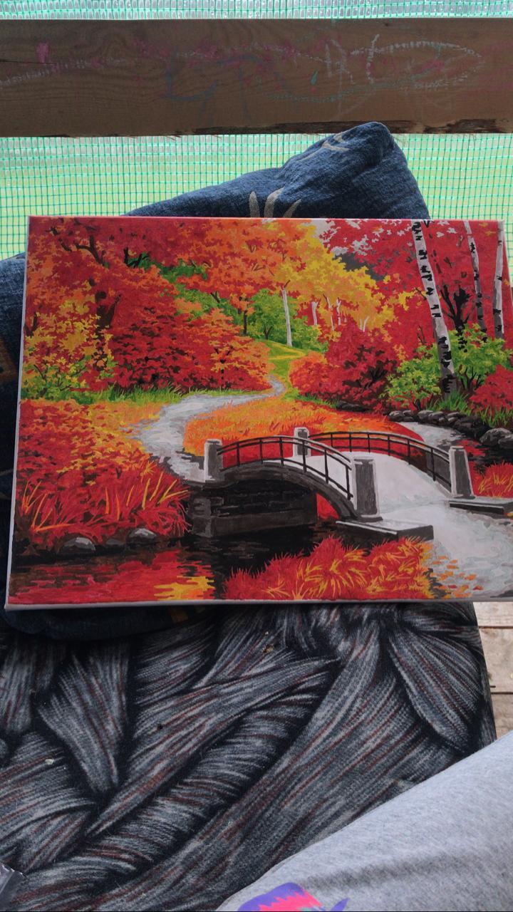 Фотография покупателя товара Картина по номерам «Золотая осень» 40 × 50 см - Фото 1