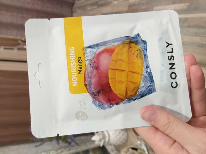 Фотография покупателя товара Питательная тканевая маска Consly с экстрактом манго, 20 мл - Фото 2