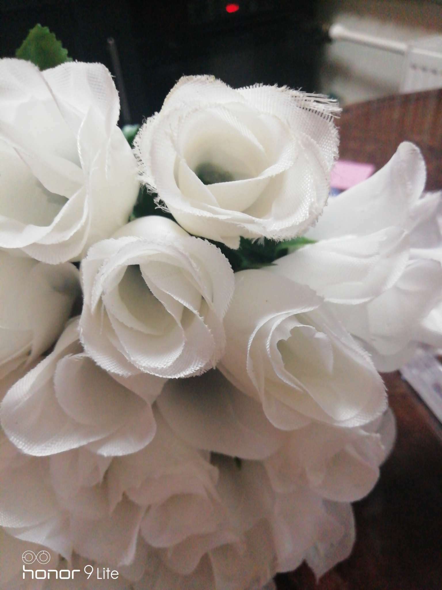 Фотография покупателя товара Цветы искусственные "Роза" 23 см, белый - Фото 7