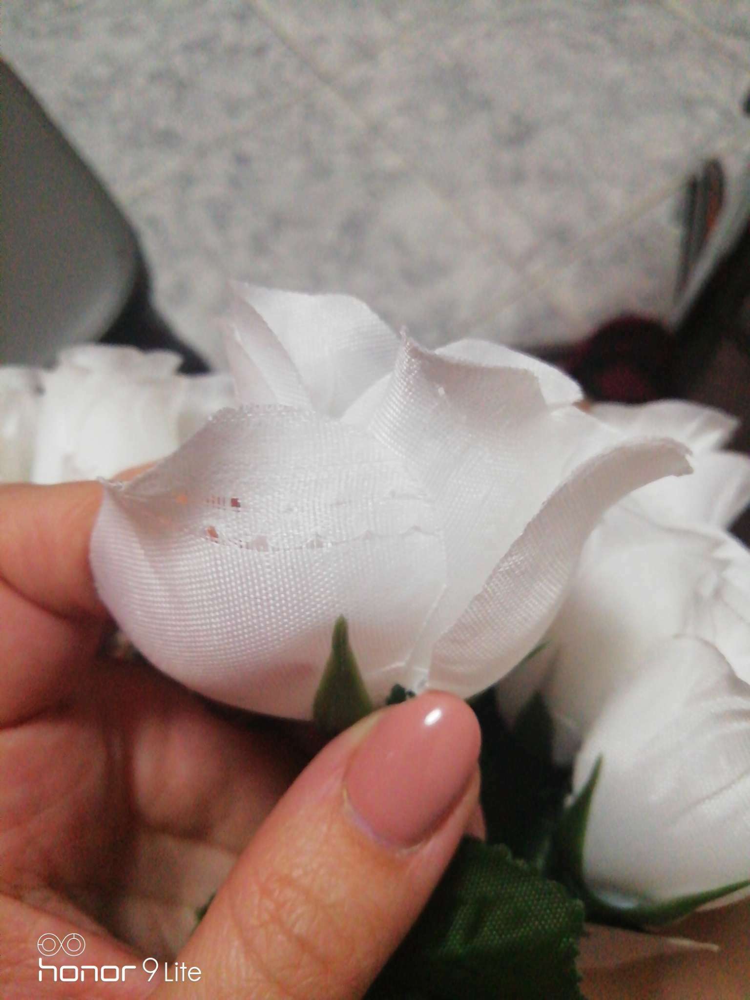 Фотография покупателя товара Цветы искусственные "Роза" 23 см, белый