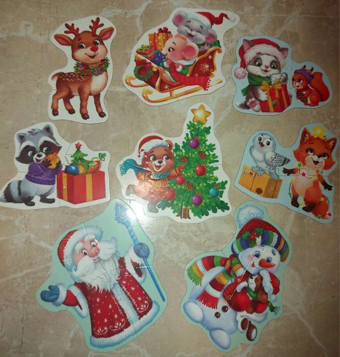 Фотография покупателя товара Макси-пазлы «Подарки от Деда Мороза», в металлической копилке с замочком - Фото 4