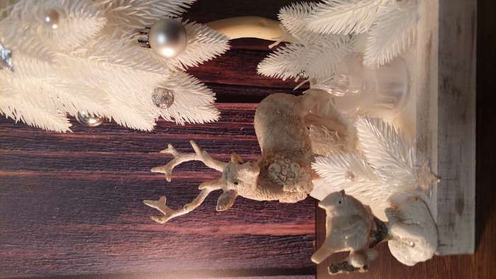 Фотография покупателя товара Сувенир полистоун "Зимняя птица на деревце с шишками" 3,8х3,2х5,6 см