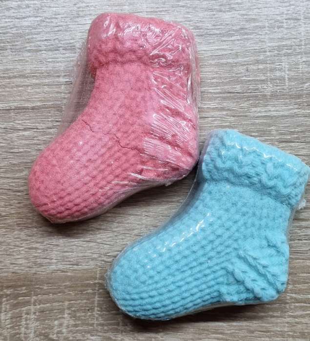 Фотография покупателя товара Бомбочка для ванн «новогодний носочек» с ароматом хвойного леса, 80 г - Фото 8