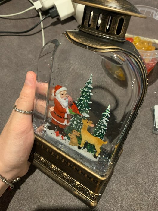 Фотография покупателя товара Светодиодная фигура «Фонарь с Дедом Морозом» 10.7 × 20.5 × 6.2 см, пластик, батарейки ААх3 (не в комплекте), USB, свечение тёплое белое - Фото 4