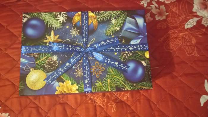 Фотография покупателя товара Лента атласная «С Новым годом», 15 мм, 23±1 м, синяя - Фото 16