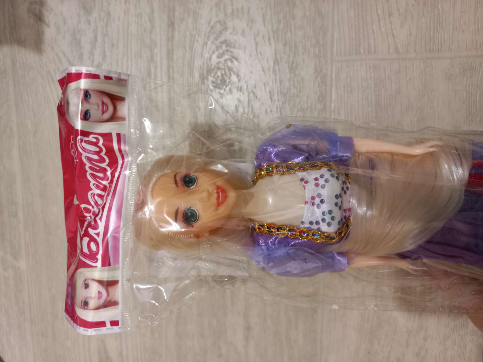 Фотография покупателя товара Кукла сказочная «Злата» в платье, цвета МИКС - Фото 2