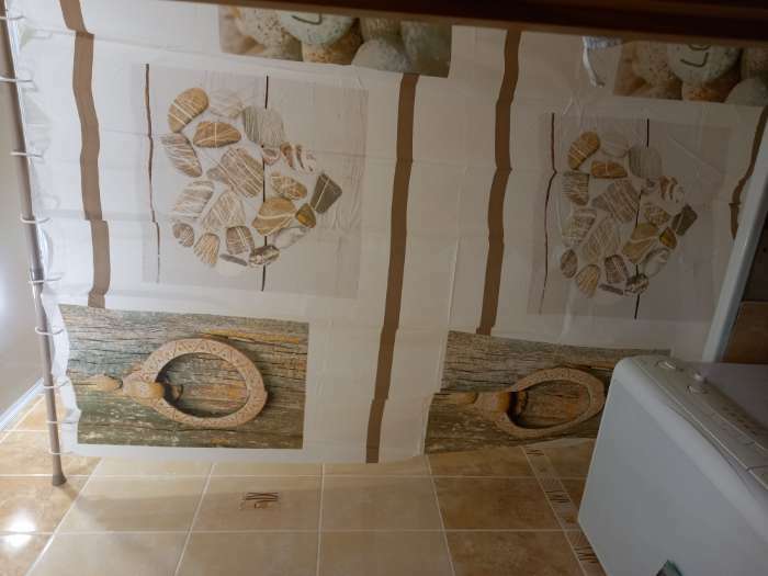 Фотография покупателя товара Штора для ванны Доляна «Гармония», 180×180 см, EVA