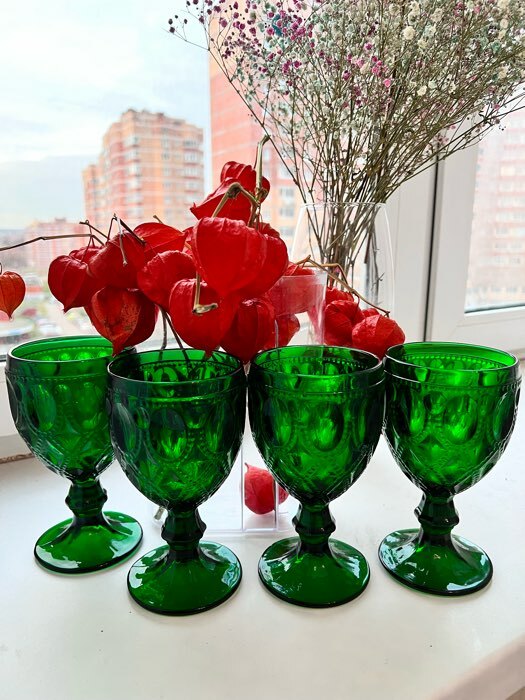 Фотография покупателя товара Набор бокалов из стекла Magistro «Варьете», 320 мл, 2 шт, цвет зелёный - Фото 7