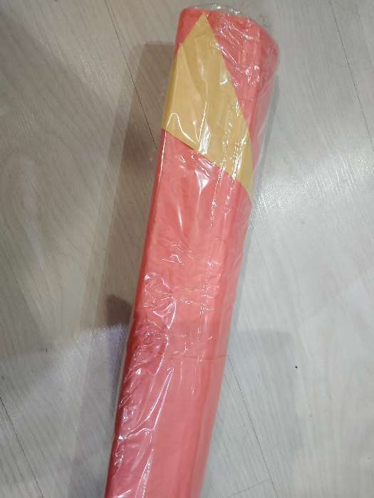 Фотография покупателя товара Бумага упаковочная "Эколюкс двухцветная", красный-желтый, 0,7 x 5 м