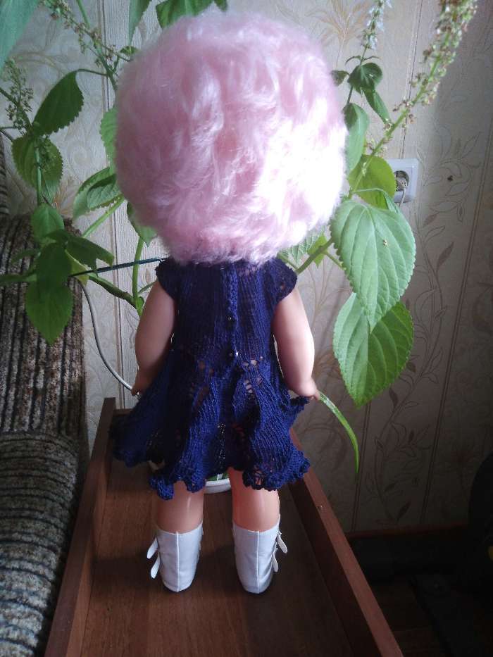 Фотография покупателя товара Сапоги для куклы «Застёжки», длина подошвы: 7 см, цвет синий - Фото 3