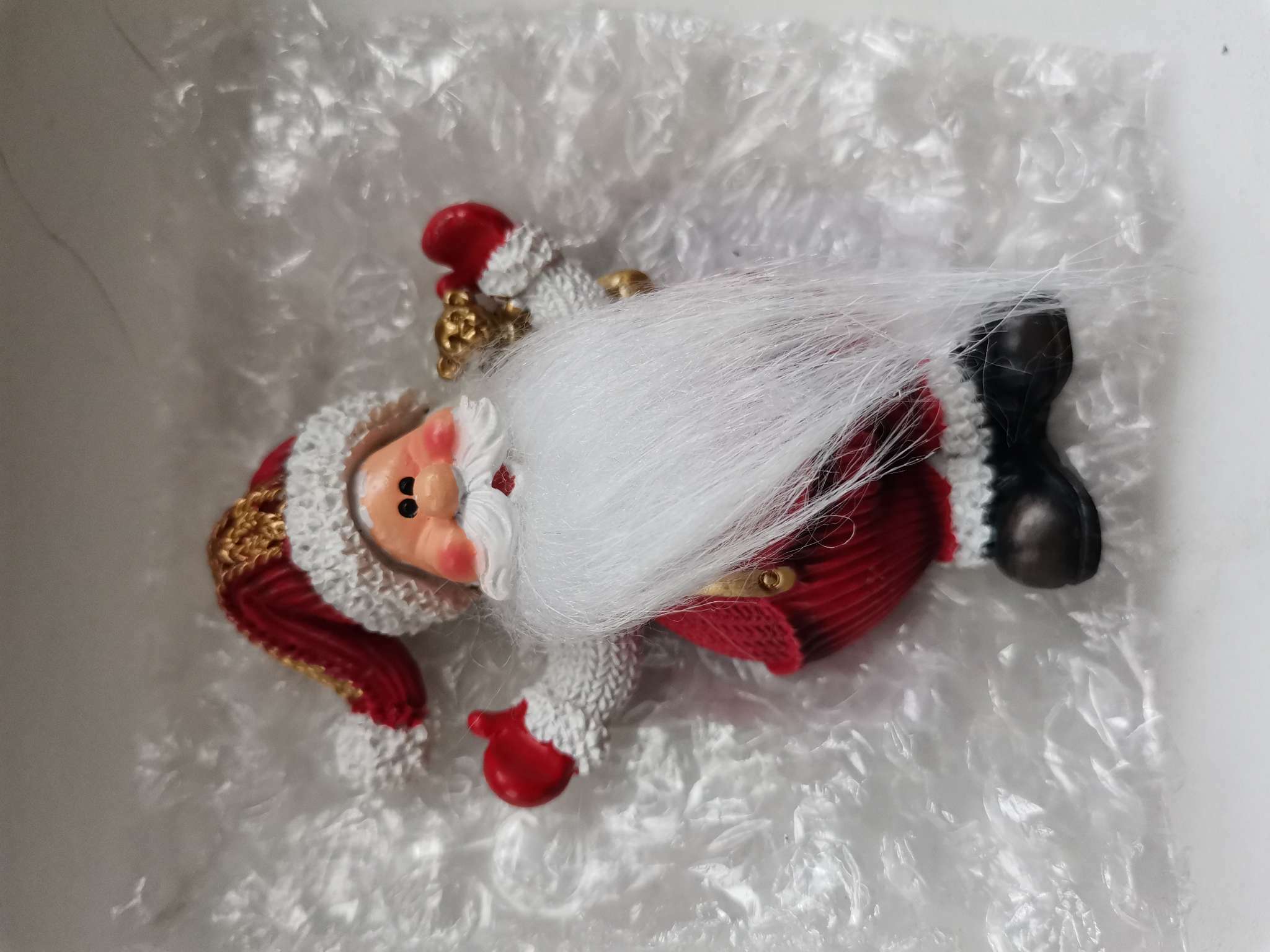 Фотография покупателя товара Магнит полистоун "Дедушка Мороз с длинной бородой" МИКС 9,2х5,5х1 см - Фото 3