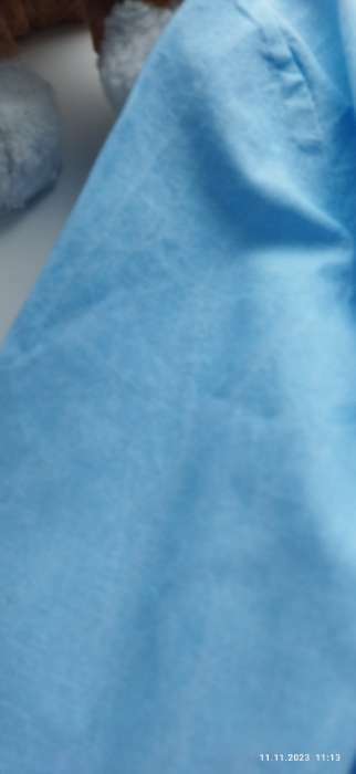 Фотография покупателя товара Блузка для девочки, цвет голубой, рост 146 см - Фото 1