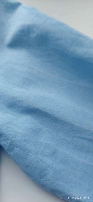 Фотография покупателя товара Блузка для девочки, цвет голубой, рост 146 см - Фото 4