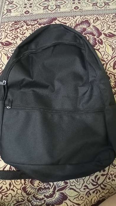Фотография покупателя товара Рюкзак на молнии молодёжный, наружный карман, цвет чёрный - Фото 7