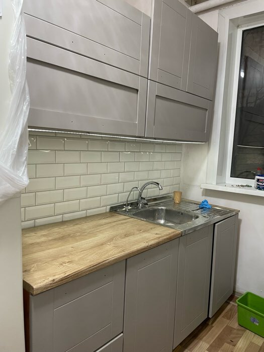 Фотография покупателя товара Стеновая панель ПВХ «Плитка Кабанчики», 485×960 мм, цвет жемчужный - Фото 1