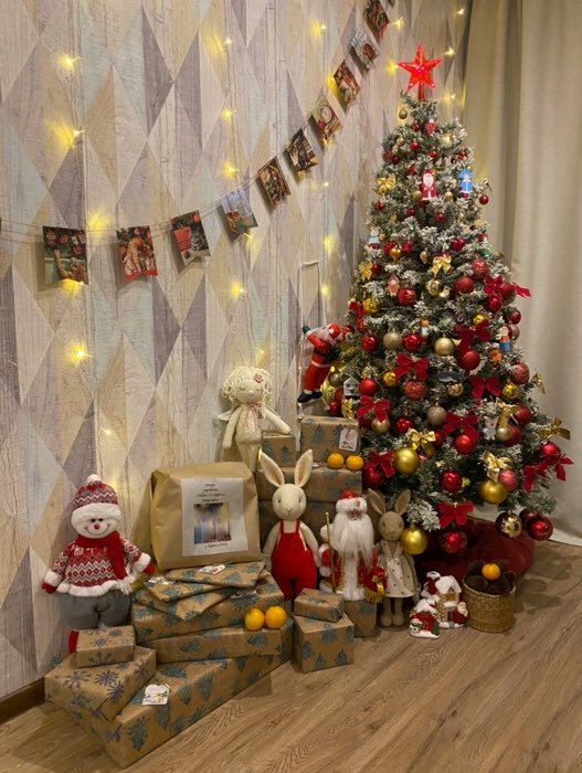 Фотография покупателя товара Бумага упаковочная крафтовая «Merry christmas», 50 × 70 см
