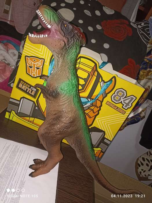 Фотография покупателя товара Фигурка динозавра «Тираннозавр» - Фото 1