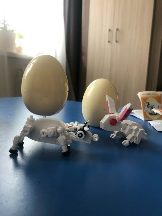 Фотография покупателя товара Конструктор в яйце «Животные», 12 видов, МИКС - Фото 3