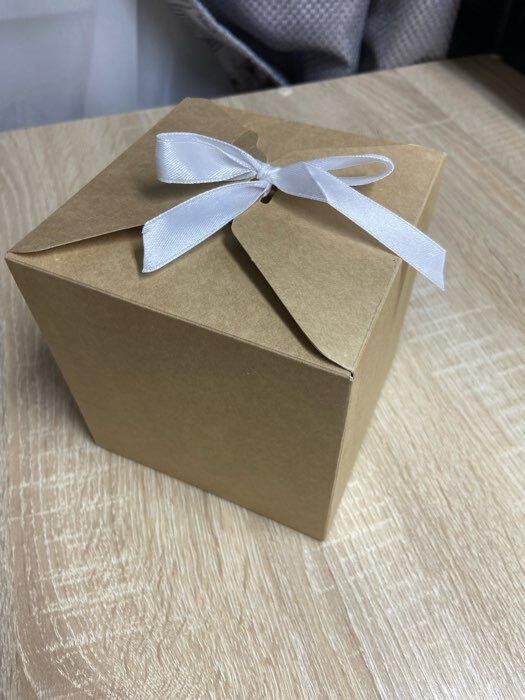 Фотография покупателя товара Коробка подарочная складная крафтовая, упаковка, 12 х 12 х 12 см - Фото 1