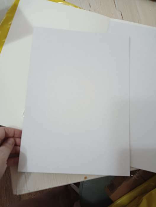 Фотография покупателя товара Картон белый А4 8 листов Calligrata, немелованный, картонная обложка