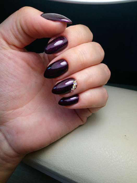 Фотография покупателя товара Гель-лак для ногтей, 5284-494, трёхфазный, LED/UV, 10мл, цвет 5284-494 тёмно-бордовый блёстки