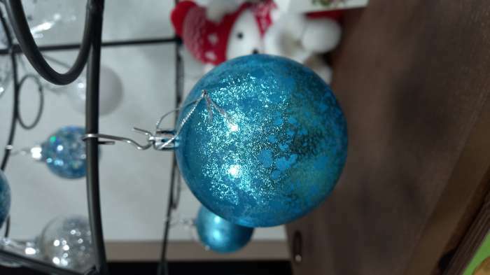 Фотография покупателя товара Ёлочные игрушки «Ретро», шары новогодние, d=6 см, набор 6 шт., голубой - Фото 2