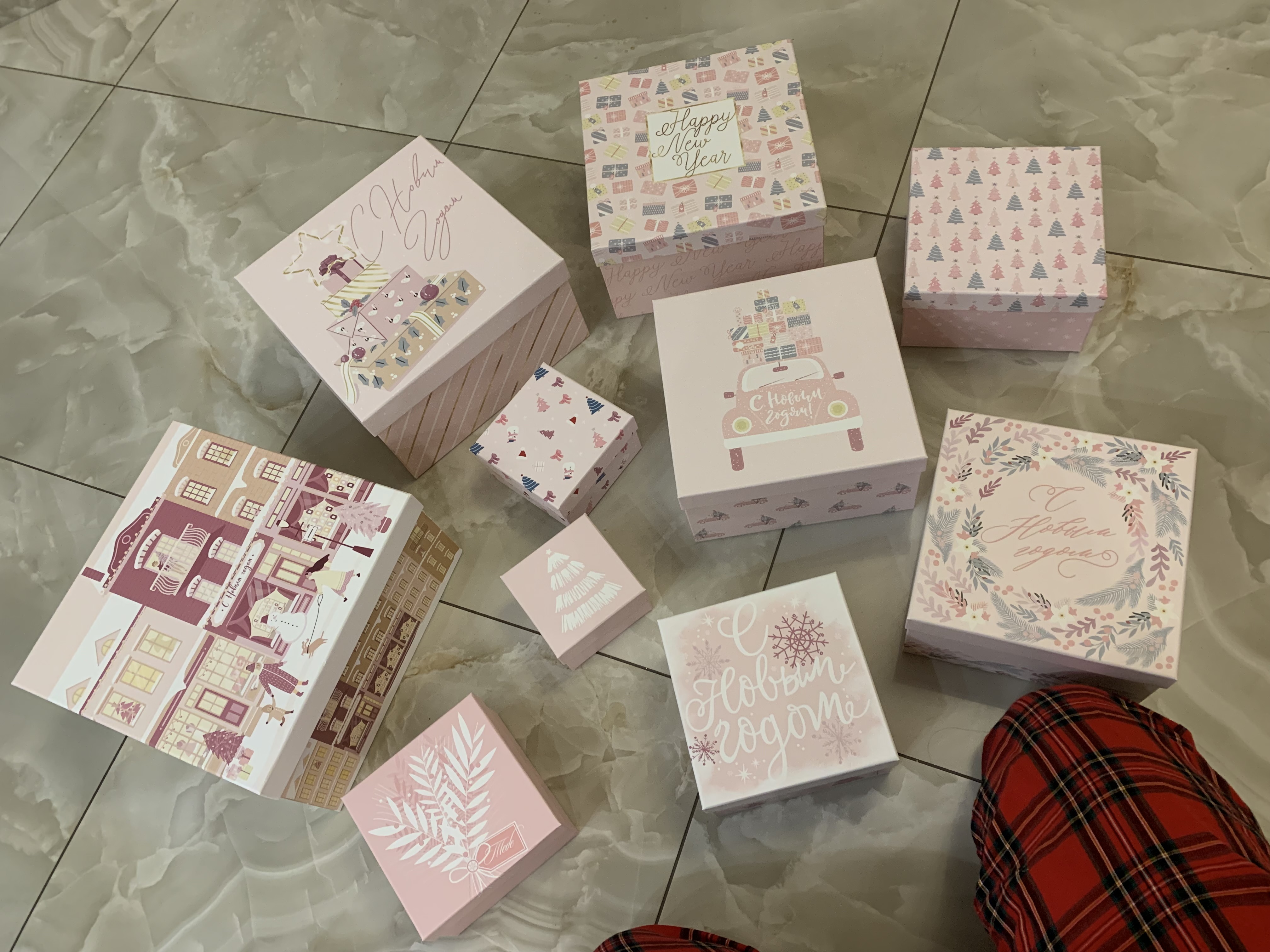 Фотография покупателя товара Набор подарочных коробок 10 в 1 «Счастливого Нового года», 10×10×6–28×28×15 см - Фото 1