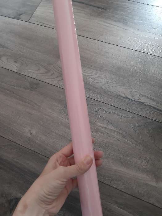 Фотография покупателя товара Пленка для цветов "Ярко матовая", светло-розовый, 57 см х 5 м 65 микрон