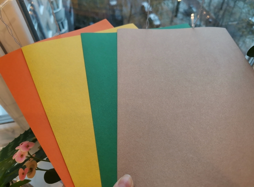 Фотография покупателя товара Картон цветной А4, 40 листов, 10 цветов, Calligrata, немелованный 190 г/м2