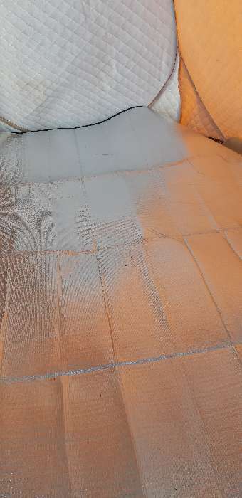Фотография покупателя товара Коврик туристический Maclay, с алюминиевым покрытием, 200х200х0.2 см - Фото 3