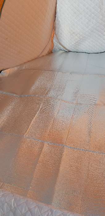 Фотография покупателя товара Коврик туристический Maclay, с алюминиевым покрытием, 200х200х0.2 см - Фото 4