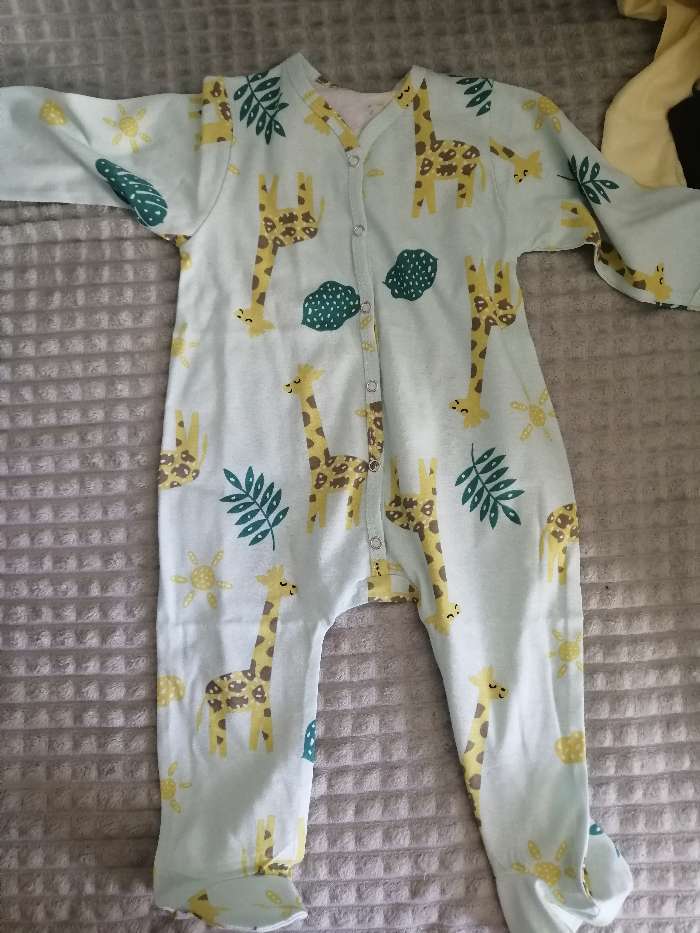 Фотография покупателя товара Комбинезон детский, цвет бирюзовый/жираф, рост 74 см - Фото 1