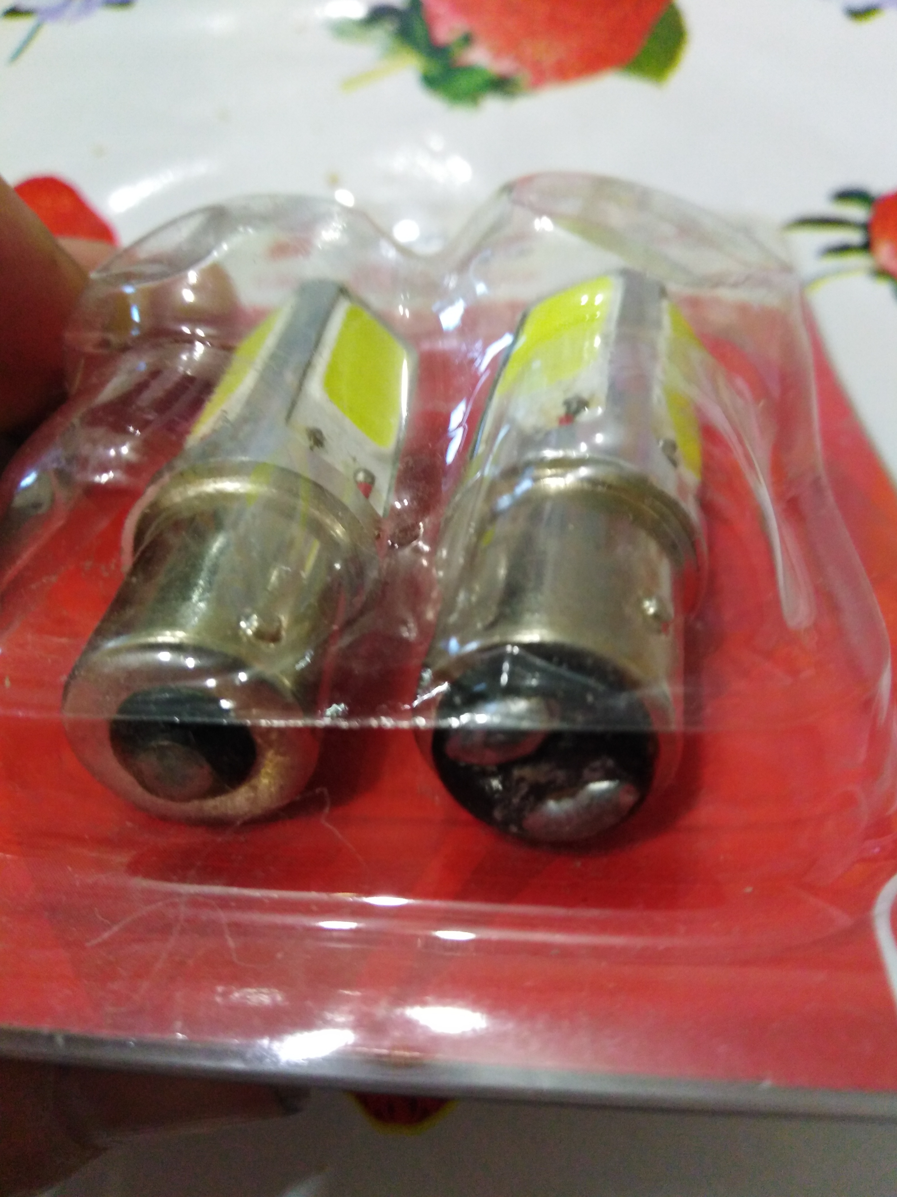 Фотография покупателя товара Комплект светодиодных ламп TORSO P21/W, 12 В, 4 LED-COB CREE 10 Вт, 2 шт., свет белый - Фото 2