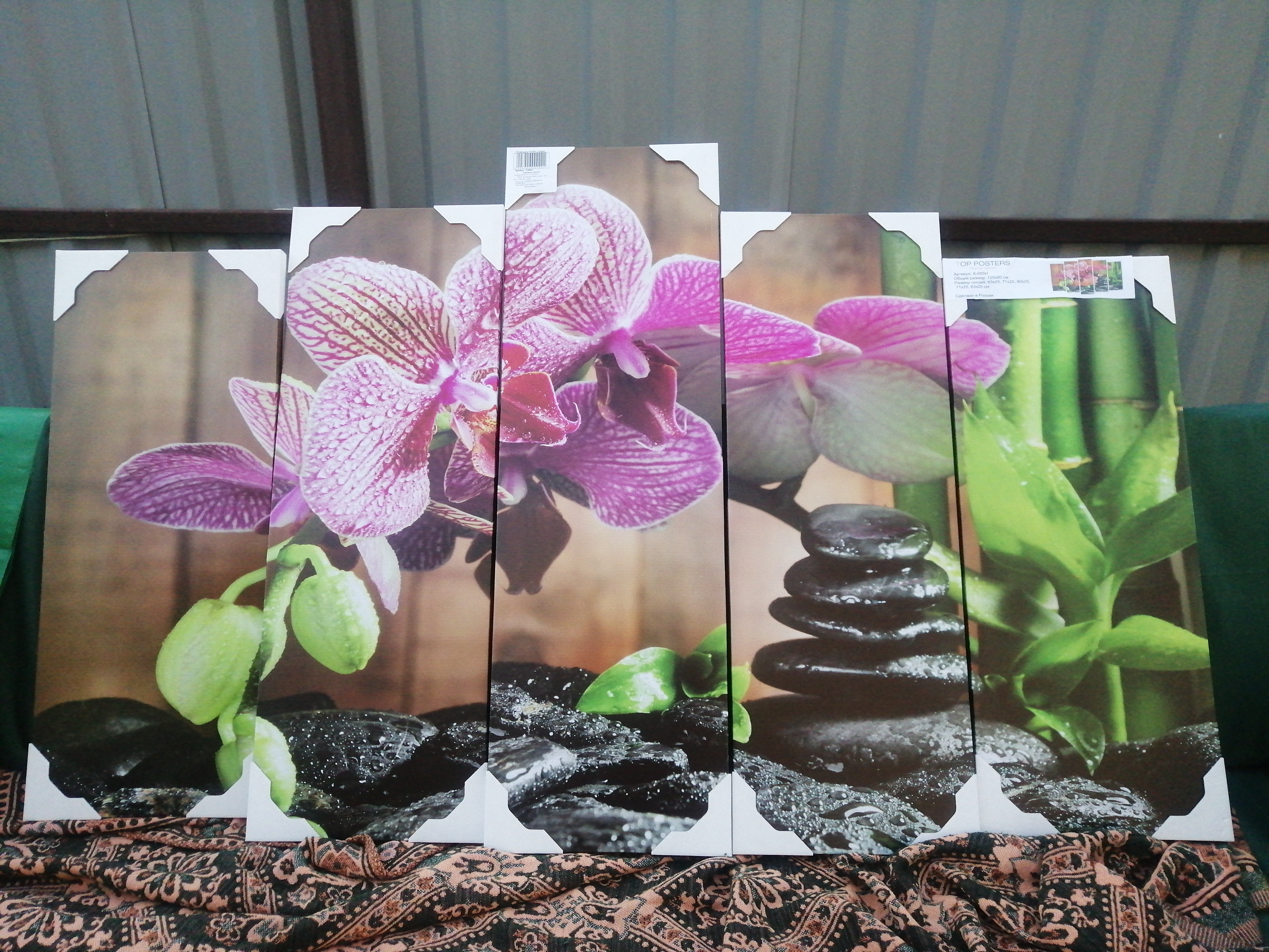 Фотография покупателя товара Картина модульная на подрамнике "Орхидея" 125*80 см