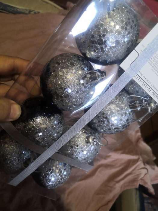 Фотография покупателя товара Ёлочные игрушки «Волшебство», шары новогодние, d=5.5 см, 8 шт., синий - Фото 1