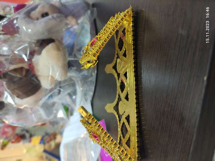 Фотография покупателя товара Корона «Принцессы», на веревочке, золото - Фото 11