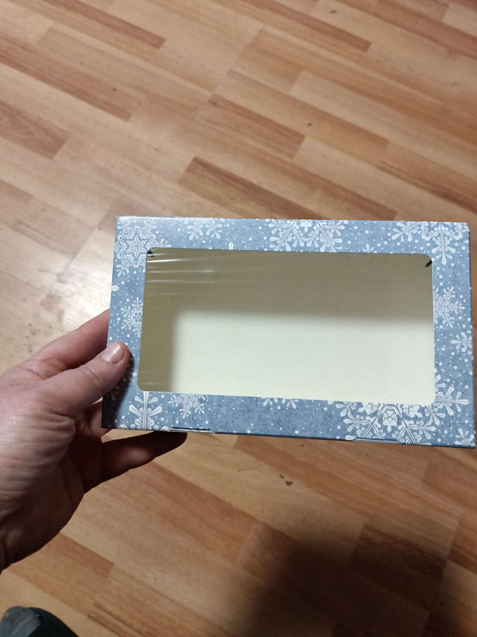 Фотография покупателя товара Коробка складная «Снежинки», 20 × 12 × 4 см - Фото 2