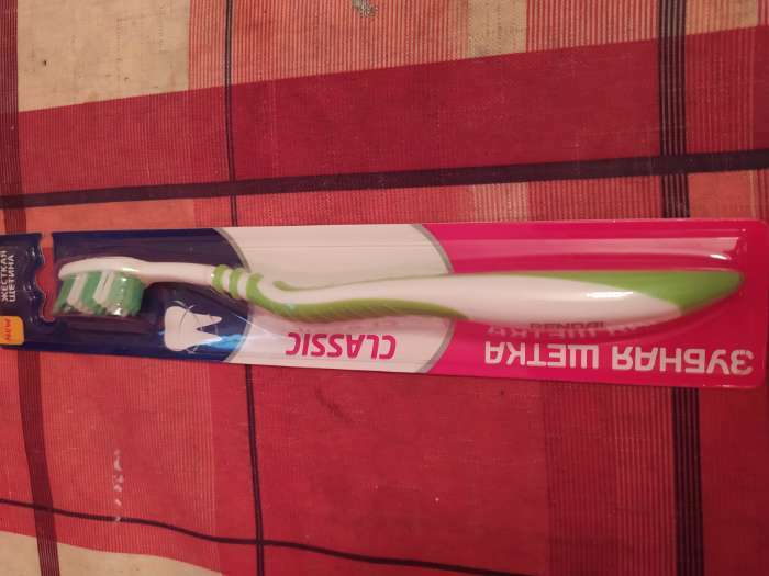 Фотография покупателя товара Зубная щётка Rendall Classic, жёсткая, 1 шт. МИКС - Фото 2