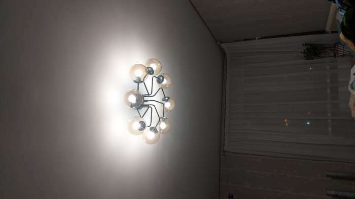 Фотография покупателя товара Люстра 2792/8 E27 40Вт черный 80х80х30 см BayerLux - Фото 1