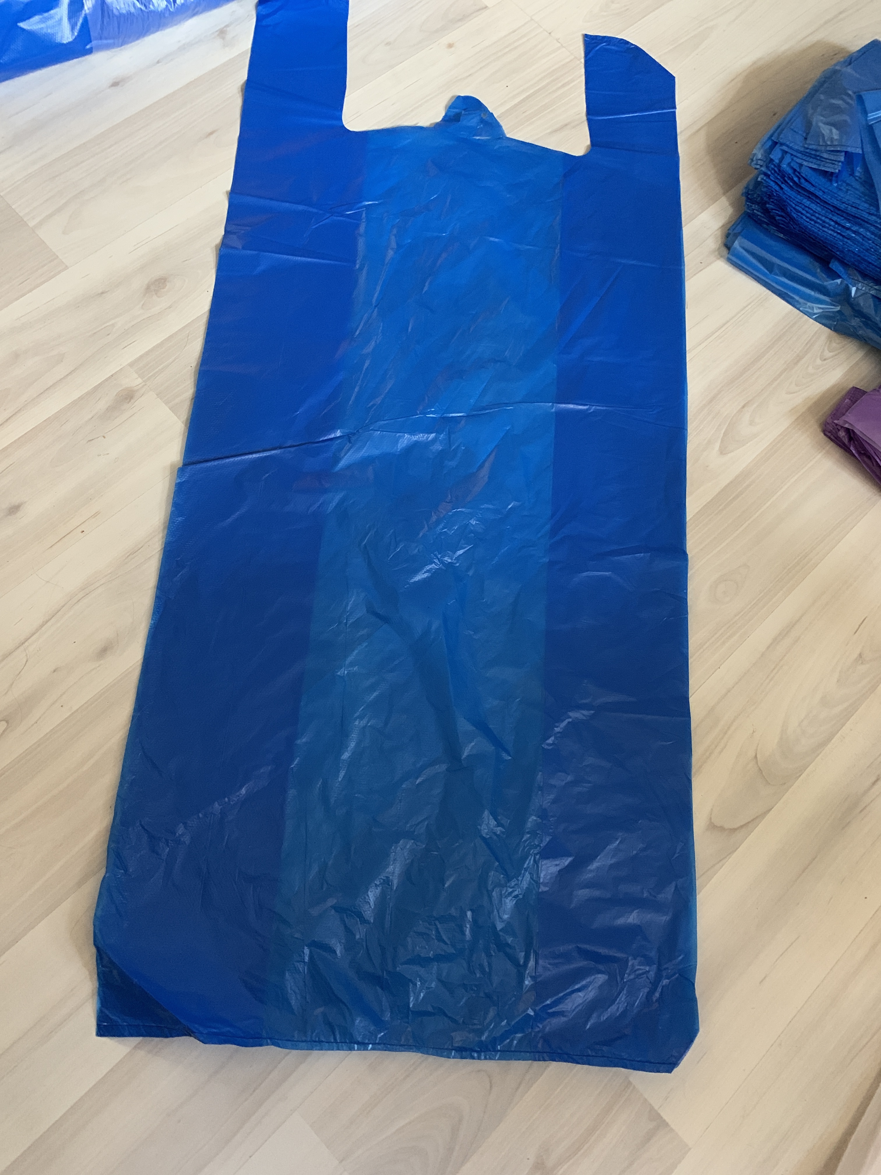 Фотография покупателя товара Пакет "Синий", полиэтиленовый, майка 40 х 90 см, 20 мкм