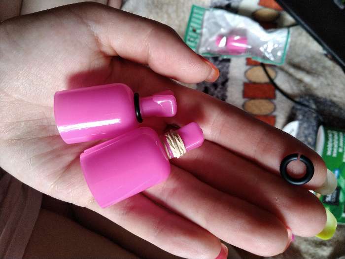 Фотография покупателя товара Зажимы для снятия гель-лака, 5 шт, цвет розовый