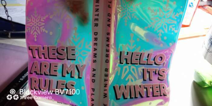 Фотография покупателя товара Подарочный набор: голографический блокнот и обложка My winter plans - Фото 1