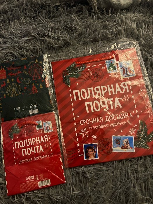 Фотография покупателя товара УЦЕНКА Пакет ламинированный «Новогодние змейки», ML 21 х 25 х 8 см - Фото 3