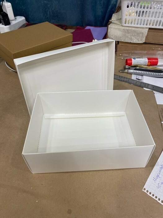 Фотография покупателя товара Коробка складная «Белая», 21 х 15 х 7 см