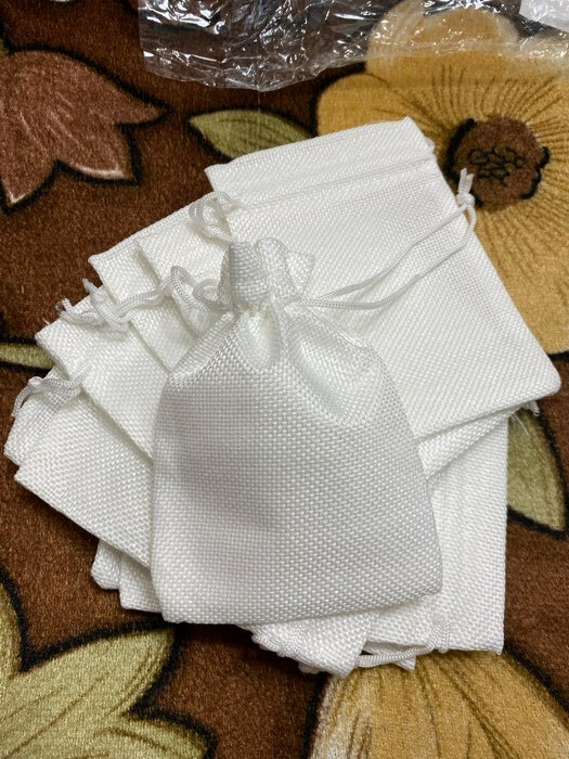 Фотография покупателя товара Холщовый мешочек для украшений, подарков и трав, текстиль «Эко», бежевый, 10×14 см - Фото 1