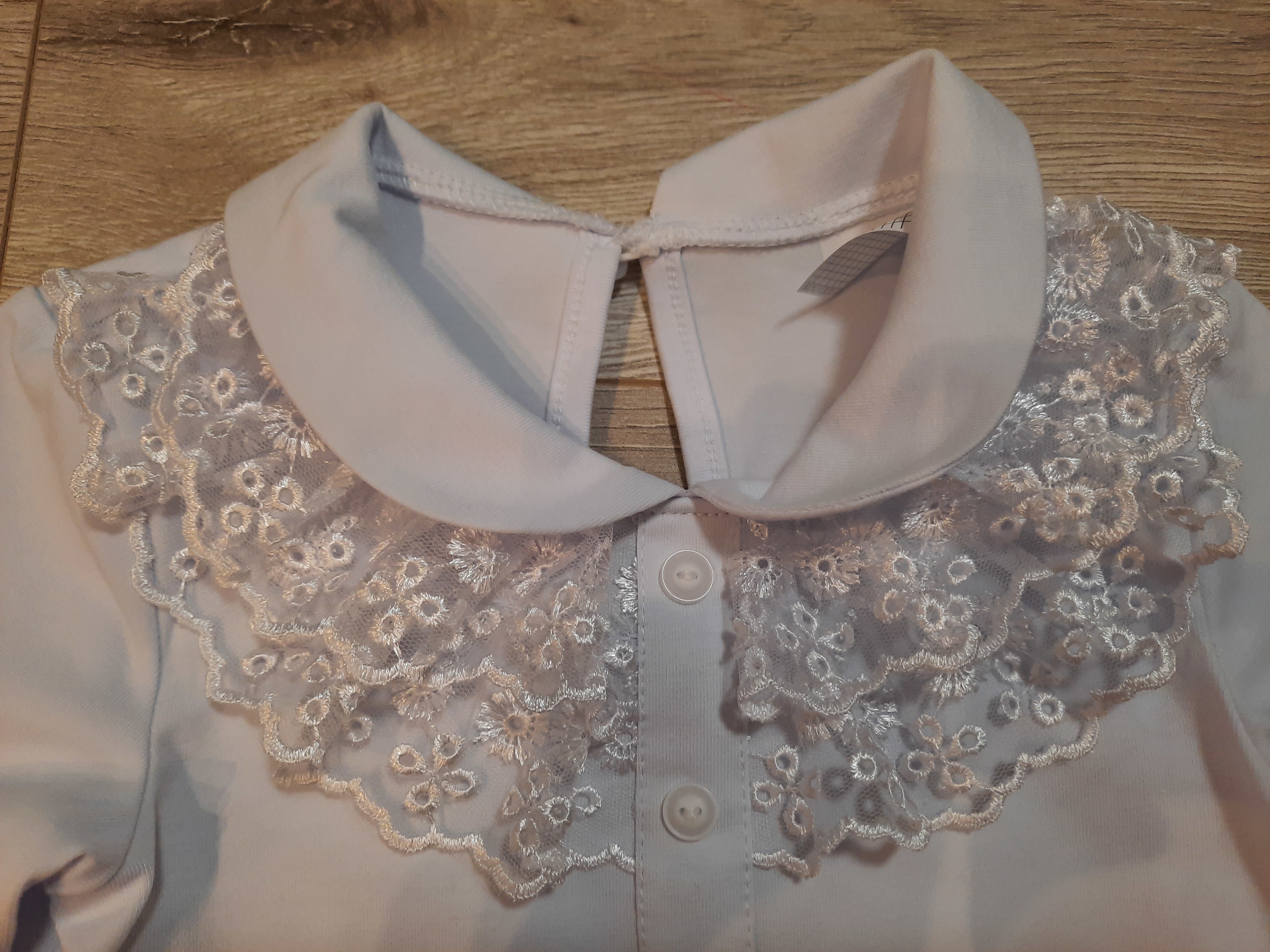 Фотография покупателя товара Школьная блузка для девочки, цвет белый, рост 122